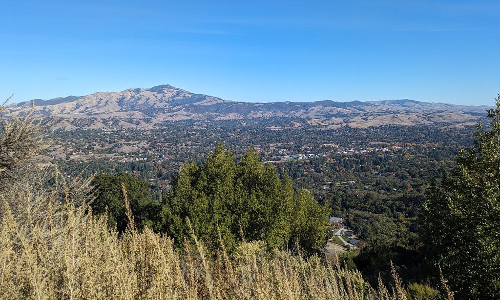 Mount Diablo seen from Las Trampas Regional Wilderness