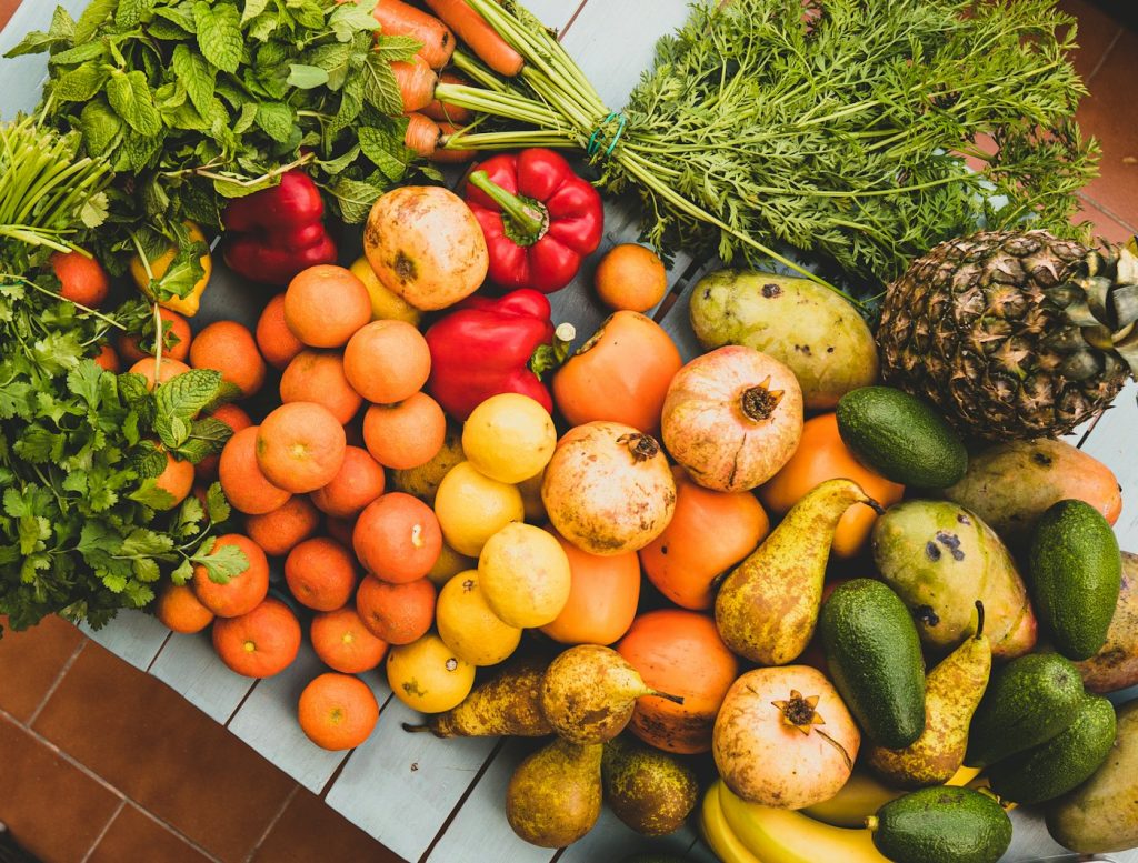 A produce stall