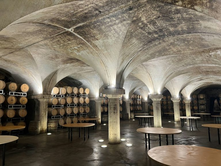 Barrels in a cellar